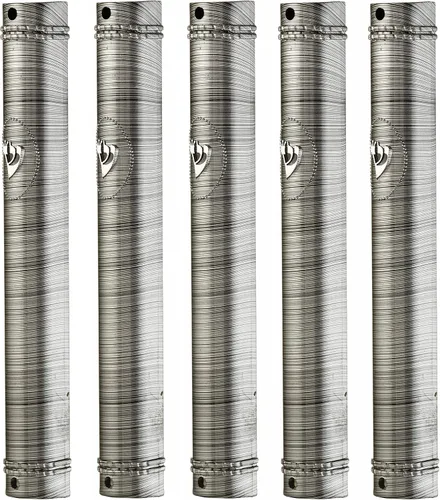 Vista 3 de SUPER STAM MEZUZAH CASE Holder (shidell) - Espinillera plateada semirunda de plástico semircular de goma impermeable corcho lote de 5