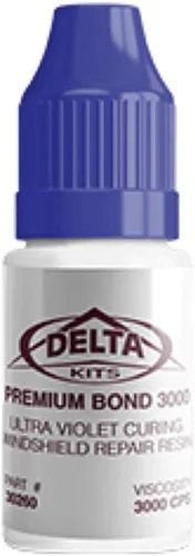 Vista 2 de Delta Kits Combo de resina y esmalte prémium para productos profesionales de reparación de parabrisas, 0.2 fl oz ea