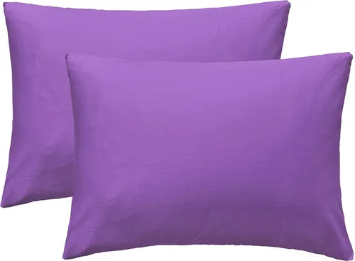Vista 22 de iMaylex Fundas de almohada suaves 100% algodón egipcio con cierre de cremallera, acogedoras y ligeras, juego de 2, albaricoque, estándar, 20 x 26