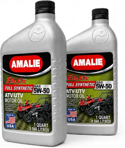 Vista 11 de AMALIE Elixir 5W-50 Aceite de motor ATV y UTV completamente sintético (160-72516-EA) botella de 1 cuarto de galón Fabricado en Estados Unidos