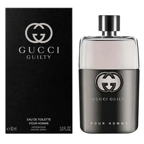 Vista 2 de Gucci Guilty by Gucci - Eau de Toilette en espray para hombre, 3 onzas líquidas (paquete de 1)