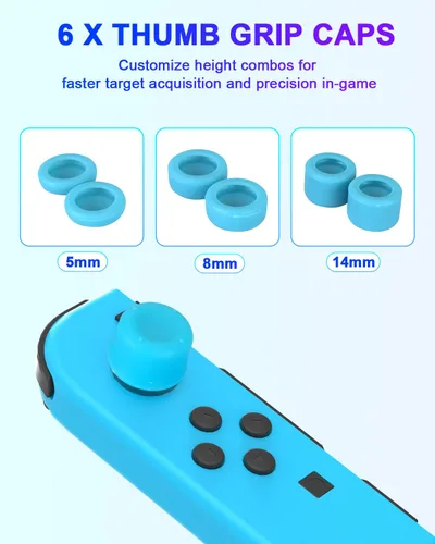 Vista 7 de CunPeyjmo Switch Sports Accessories Bundle, 20 in 1 Upgraded Switch Sports Accessories Bundle for NinTendo SwitchOLED Sports Games 2023