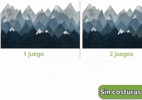 Vista 9 de Calcomanías adhesivas de pared de montaña, calcomanías de pared de montaña, calcomanías de pared de montaña para guardería, calcomanías artísticas