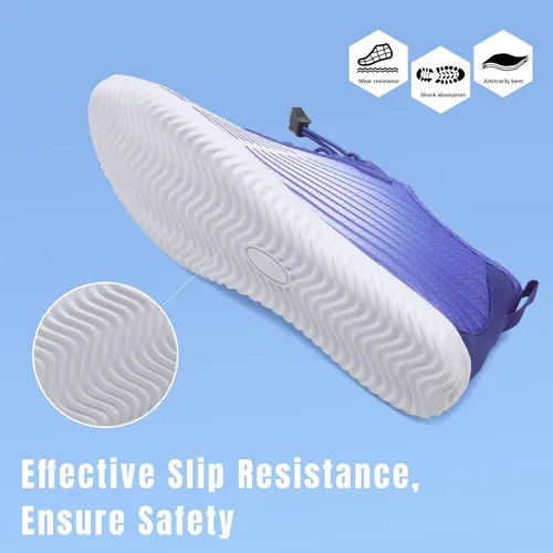 Vista 4 de Tenis impermeables para hombres y mujeres, descalzo, calcetín acuático de secado rápido para usar al aire libre, calzado deportivo para kayak