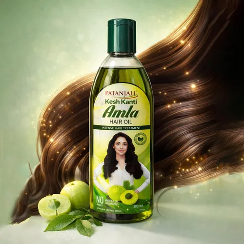 Vista 3 de patanjali Aceite para el cabello Kesh Kanti Amla, 6.8 fl oz / 6.76 fl oz