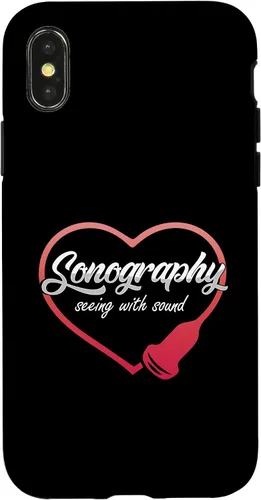 Vista 5 de Sonography Seeing with Sound Ultrasonido Ecografía Medicina Case para iPhone 17
