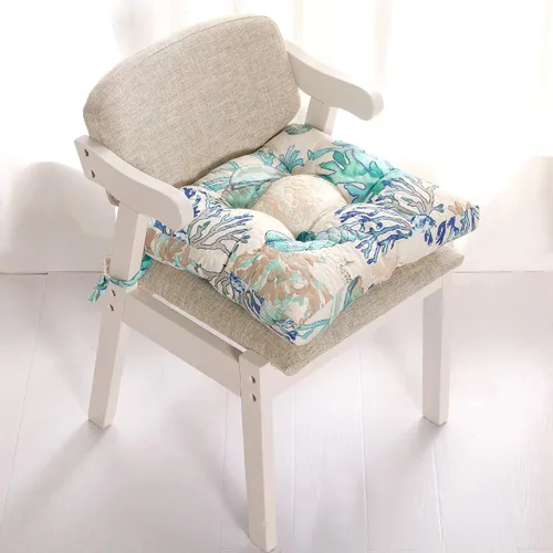 Vista 6 de Greenland Home Atlantis - Cojín de asiento de 18 x 18 pulgadas, triple acolchado, 4