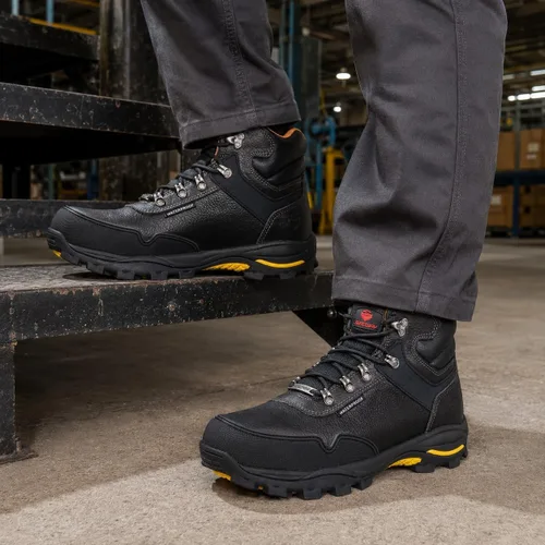 Vista 6 de SUREWAY Men's 6" Soft/Steel Toe Heavy Duty Waterproof Work Boot Lace Up,Oil/Slip Resistant Industrial Ankle Safety Boots,Roofing, Hunting