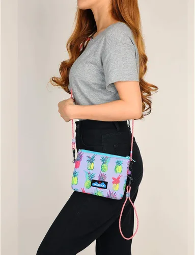 Vista 5 de KAVU Renrose - Cartera bandolera con correa de cuerda