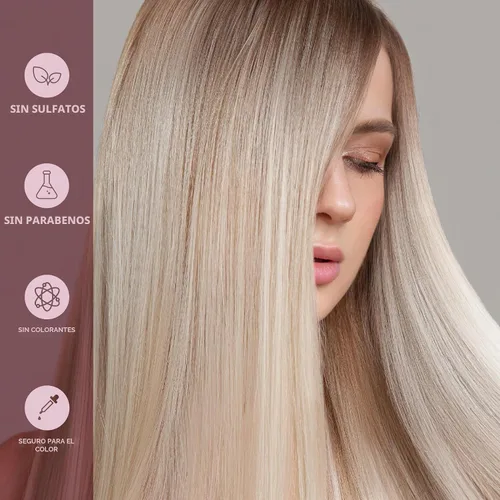 Vista 5 de Infusion K Tratamiento de control de encrespamiento antirotura de queratina con complejo de ultraqueratina, reduce el tiempo de secado al aire