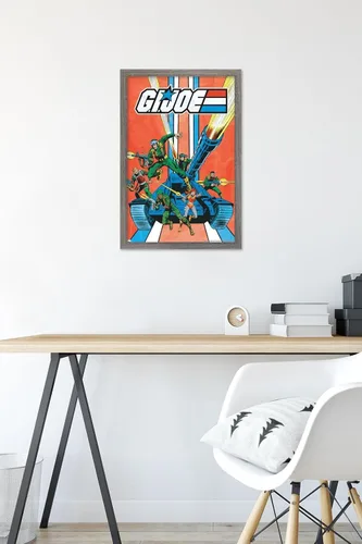 Vista 6 de Trends International GI Joe-Tank - Póster de pared, 14.725 x 22.375 pulgadas, versión enmarcada de madera de granero