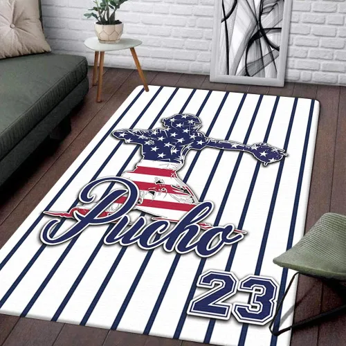 Vista 16 de Alfombra deportiva para jugador de béisbol, alfombra deportiva para dormitorio, 2 x 3, 3 x 5, 4 x 6, 5 x 8, antideslizante, para pasillo, deportes