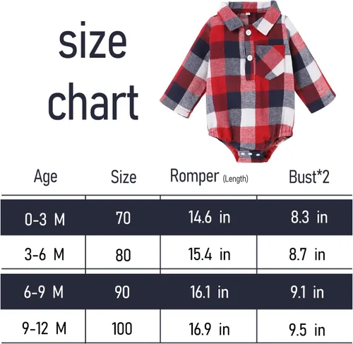 Vista 7 de Ropa para bebés y niños pequeños, 1 pieza, ropa de otoño de franela a cuadros