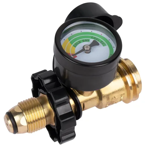 Vista 10 de GASPRO Divisor de propano con calibre, divisor de tanque de propano de 2 vías para 5-40 libras, perfecto para calentadores, estufas de campamento