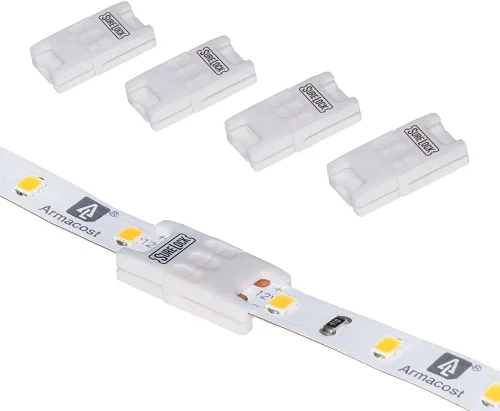 Vista 9 de Armacost Lighting 566021 Conector de cable a cinta LED blanco/de un solo color, paquete de 18