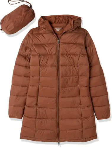 Vista 47 de Amazon Essentials - Abrigo acolchado, ligero y resistente al agua con capucha para mujer, disponible en talla extragrande