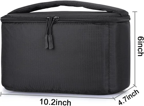 Vista 5 de Bolsa acolchada plegable S-ZONE para cámara DSLR SLR TLR Sony Canon Nikon o Flash