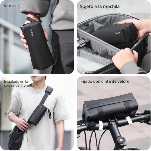 Vista 7 de ULANZI PK-04 Bolsa de transporte para DJI Osmo Pocket 3, estuche de almacenamiento portátil, protector para DJI Osmo Pocket 3 Creator Combo