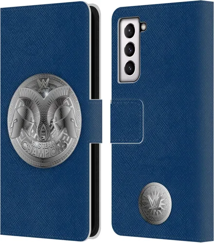 Vista 304 de Head Case Designs Officially Licensed WWE Cruiserweight Champion Title Belts Leather Wallet Case Compatible with Samsung Galaxy A07 4G Campeón