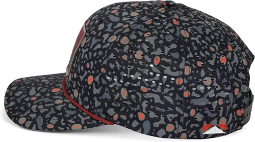 Vista 7 de Paramount Outdoors Big Foot Squatch Gorra de rendimiento para pesca con cuerda, perforación láser, cierre de presión Negro