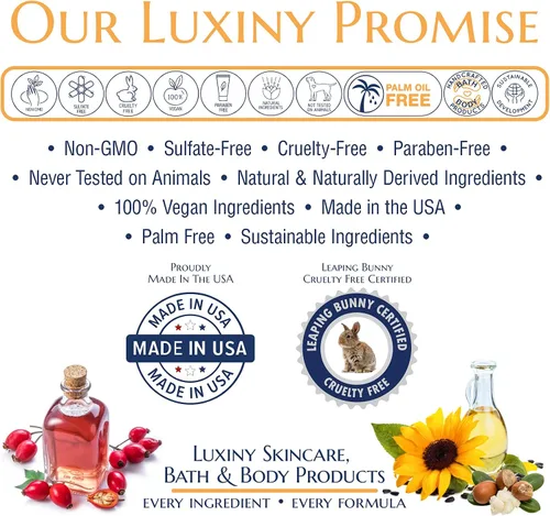 Vista 2 de Luxiny - Sales de baño relajantes para mujer, baño relajante con aceite de almendras hidratante y aceites aromáticos fabricados en los Estados