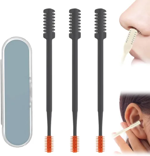 Vista 15 de Cortador de Pelo Nasal, 2025 Recortadora de Vello Nasal de Doble Cara Mejorada para Mujeres y Hombres, Herramienta de Eliminación de Vello Nasal