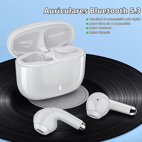Vista 2 de ASKUBSKU Auriculares inalámbricos para Samsung S25 Ultra S26 S24 S23 Fe S22 Blanco