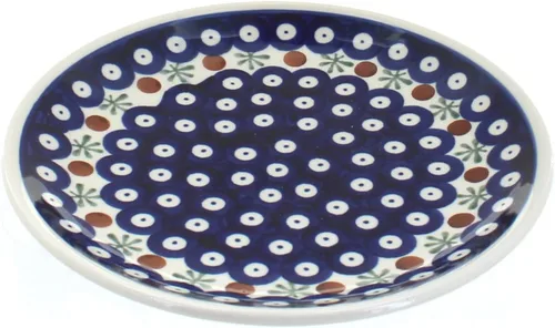 Vista 6 de Blue Rose - Plato de postre de ballina azul, 7.5 pulgadas de diámetro, hermoso plato para pasteles, aperitivos o aperitivos