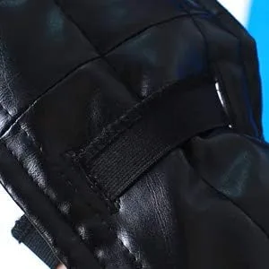 Vista 5 de miccostumes Disfraz de Halloween Shotokan Ninja Blue Fighter para hombre, Azul Patchwork