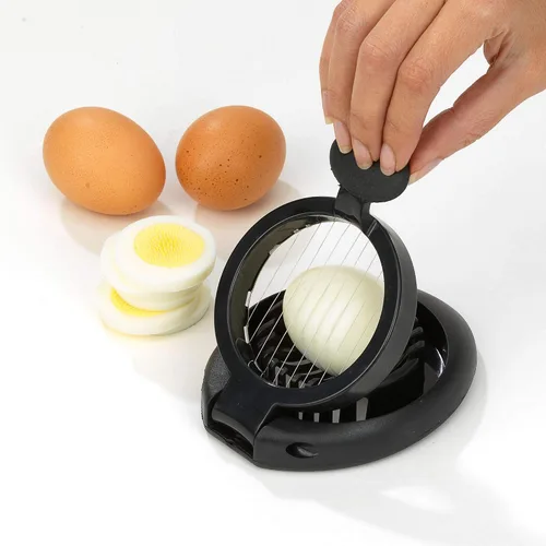 Vista 7 de GoodCook Cortador de huevos táctil, alambres de corte de acero inoxidable