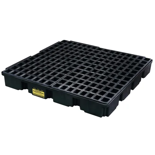 Vista 28 de Eagle Plataforma modular para derrames de un tambor, 26.25"x26"x6.5", sumidero de 15 galones, bandeja de contención de capacidad de carga de 2,000