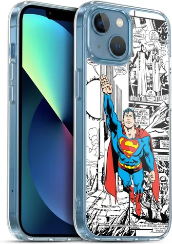Vista 54 de Head Case Designs Funda de gel con licencia oficial de Superman DC Comics Collage Comicbook Art [protección de grado militar] compatible con Apple