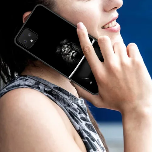 Vista 526 de Funda delgada para Google Pixel 4 XL, funda delgada de silicona de TPU suave a prueba de golpes para Google Pixel 4 XL, astronauta Galaxy
