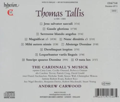 Vista 2 de Tallis Gaude gloriosa & other choral music