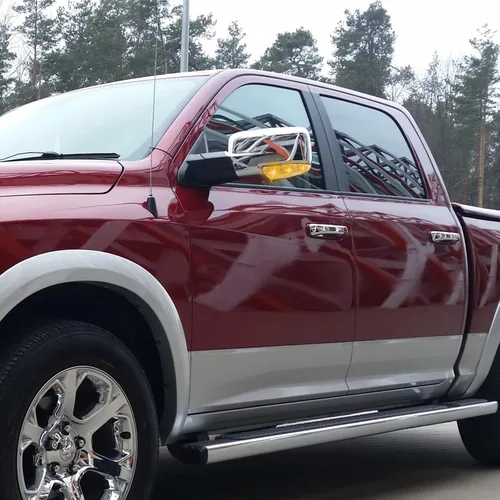 Vista 7 de Luz de charco de señal de giro para espejo delantero compatible con Dodge Ram 1500 2009-2018, conjunto de lámpara LED de marcador lateral para 2500
