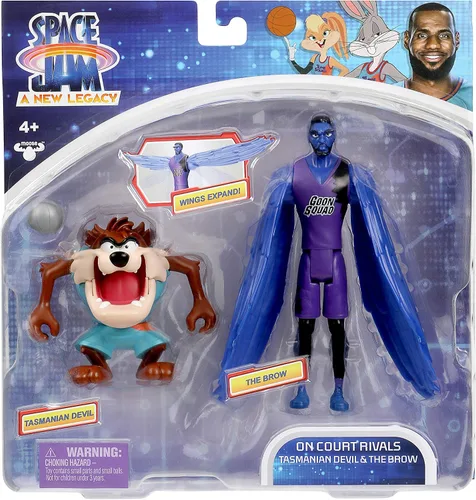 Vista 2 de Moose Toys Space Jam: A New Legacy - Paquete de 2 - On Court Rivals - Tasmanian Devil & The Brow, multicolor (14581)