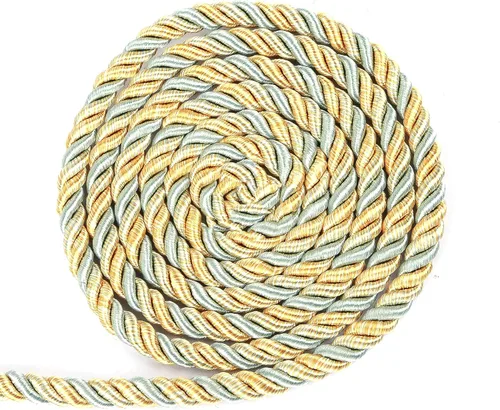 Vista 10 de BEL AVENIR Cuerda trenzada de 0.236 in y 16 yardas, cuerda decorativa de nailon hecha a mano para costura, manualidades, tapicería, decoración