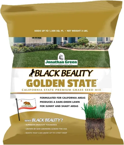 Vista 7 de Jonathan Green Black Beauty Golden State California - Semilla de hierba de 7 libras