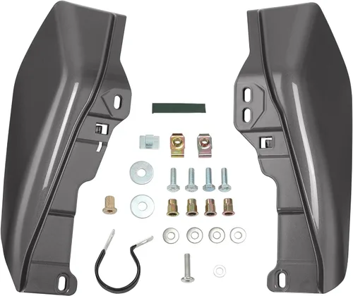 Vista 25 de HR3 Auburn Sunglo & Black Hole con escudo térmico de aire con marco medio deflectores compatibles con 2019 CVO Limited FLHTKSE Adecuado para Harley