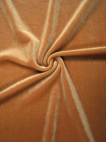 Vista 15 de Tela de poliéster sólido Spandex Velvet 2 Ways Stretch peso medio - por The Yard (negro)