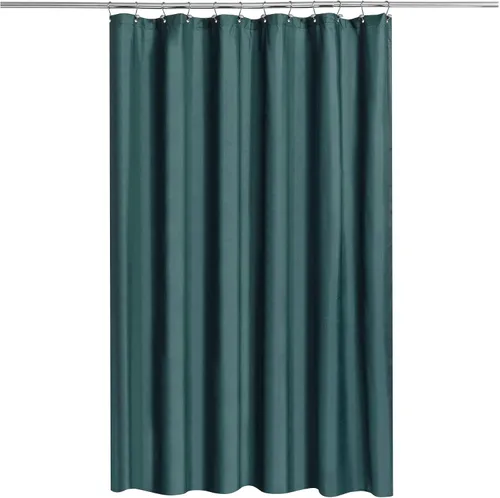 Vista 41 de N&Y Home Cortina o forro de tela para ducha, lavable a máquina, estrecho, negro, de 36 x 72 pulgadas Hotel Quality, Bottom Magnets, Washable