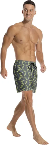 Vista 6 de Traje de baño de secado rápido con forro de malla y bolsillos laterales para hombre