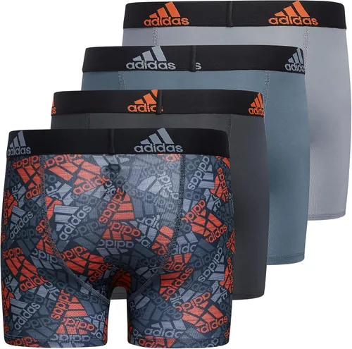 Vista 3 de adidas Calzoncillos tipo bóxer de rendimiento para niños paquete de 4