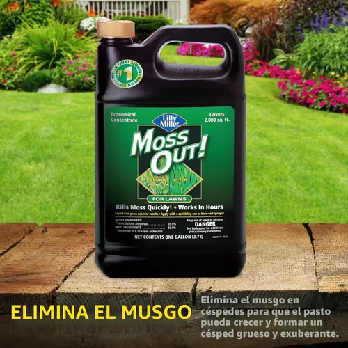 Vista 5 de Lilly Miller Moss Out para Césped, Concentrado de 1 Galón - 10009156, Neutro