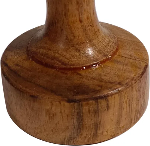 Vista 7 de Triturador de patatas de madera uso diario Pav de madera Bhaji/Vegetal/Triturador de patatas Roti Chapati de madera, Roti Bhakri o Khakara en Tava