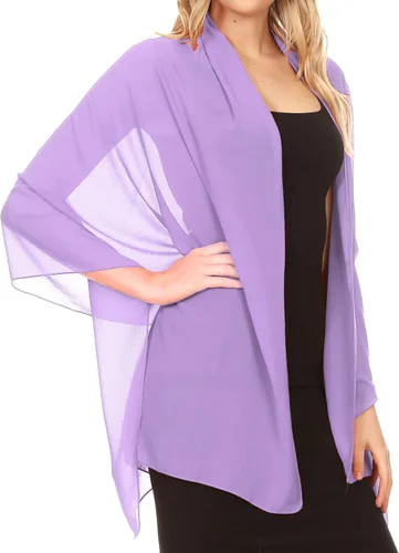 Vista 4 de Sakkas Jona - Bufanda de gasa suave y transparente para mujer