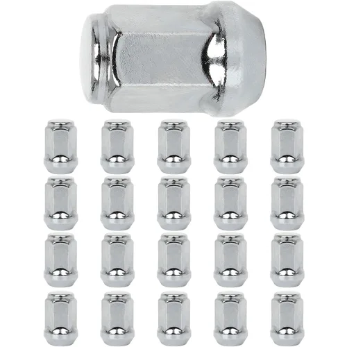Vista 14 de SCITOO Tuercas de rueda M12 x 1.5, 24 piezas con 2 llaves negras, estriado para llave de enchufe de extremo de cierre de unidad, rosca de 0.472 in x