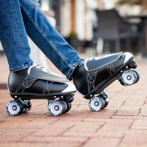 Vista 4 de VNLA Patines de Jam Tuxedo Junior - Patines de Roller Unisex para Interiores para Trucos, Jam y Patinaje de Velocidad