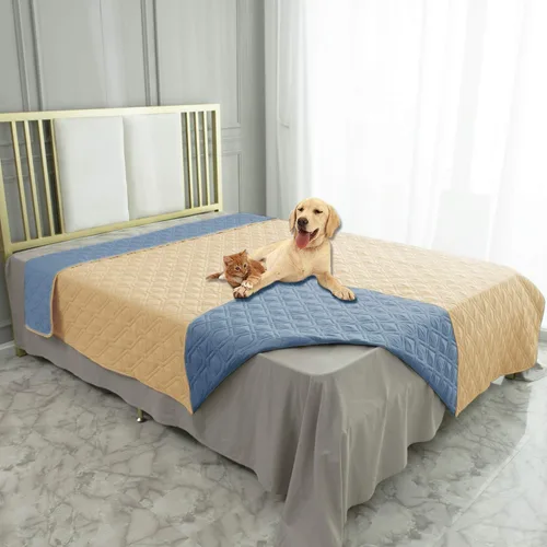 Vista 25 de Ameritex Manta Impermeable Reversible Cubierta para Cama de Perro Manta para Mascotas para Muebles Cama Sofá Sillón