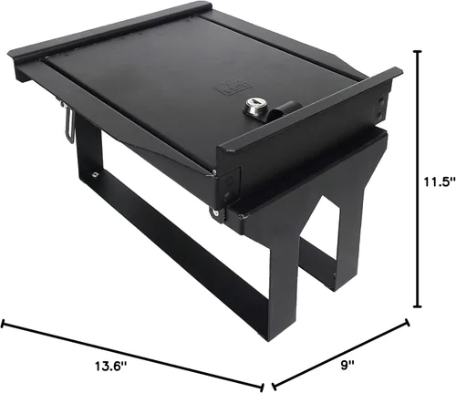 Vista 2 de Tuffy Security Products Caja fuerte para consola, cerradura con llave, compatible con F150 con consola de 12.5 pulgadas (2021-2026)